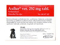 Axilur vet tabletti 250 mg 20 fol