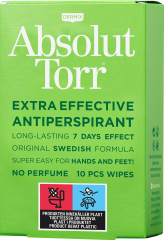 Absolut Torr Wipes 10 kpl