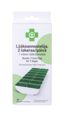 APTEEKKI Lääkennostelija 2 lokeroa/päivä 1 viikon lääkitykselle 1 kpl